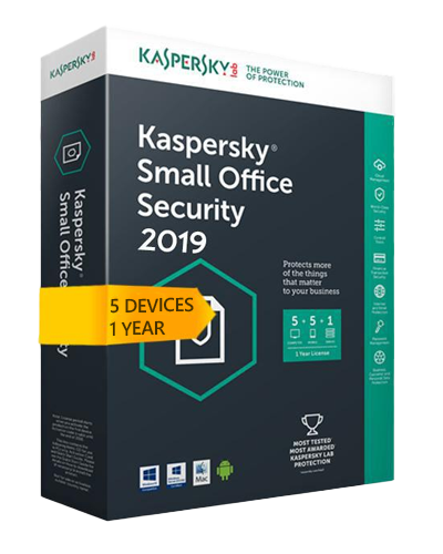 Kaspersky Small Office Security v8 for 5 desktop, 5 mobile, 1 server 1 YEAR